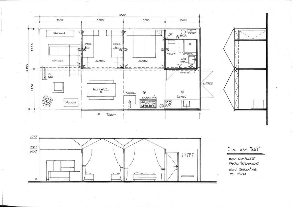 Vrijstaande Accommodatie Glamping De Kas Inn Hank Exterior photo